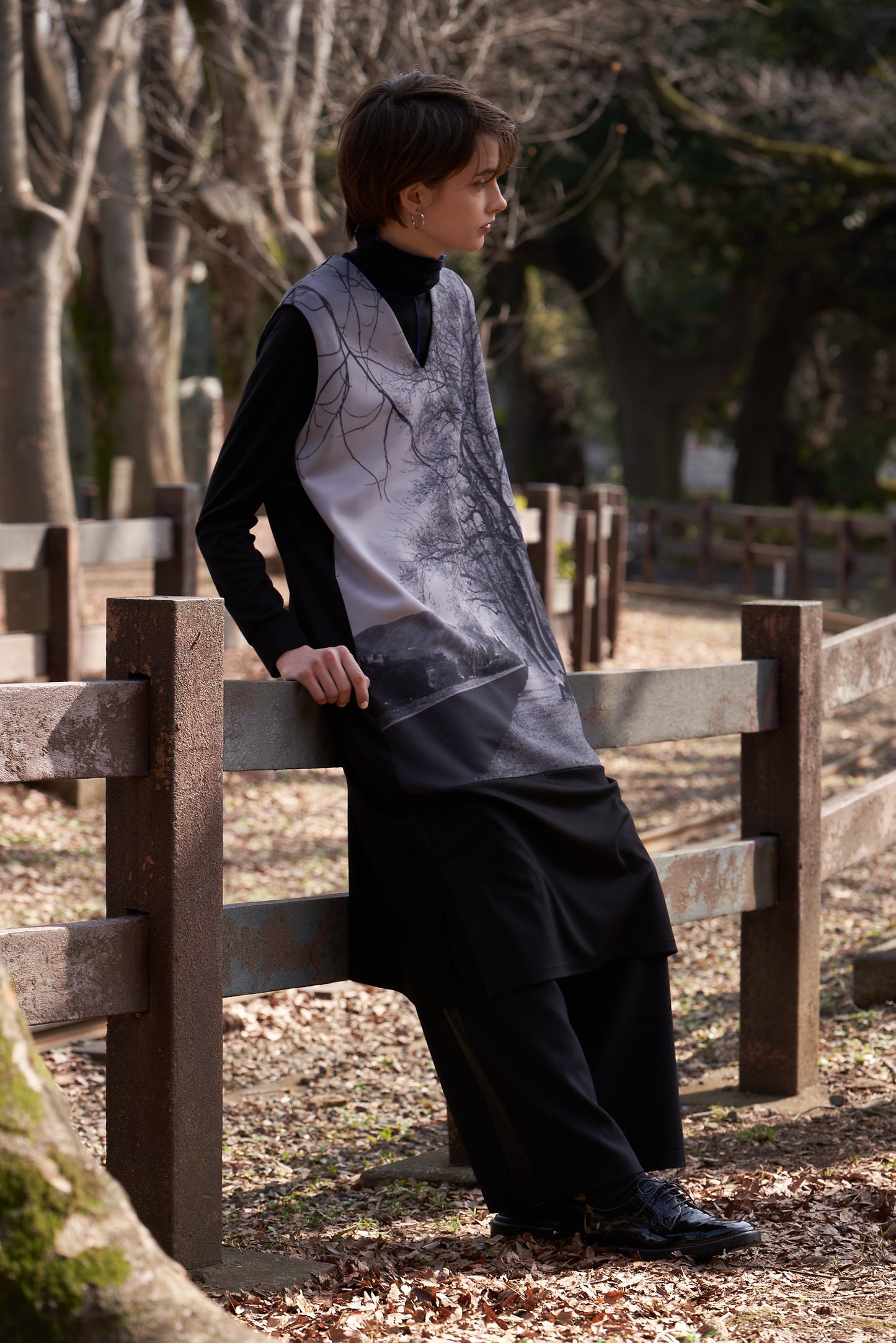 イタリアプリントワンピース