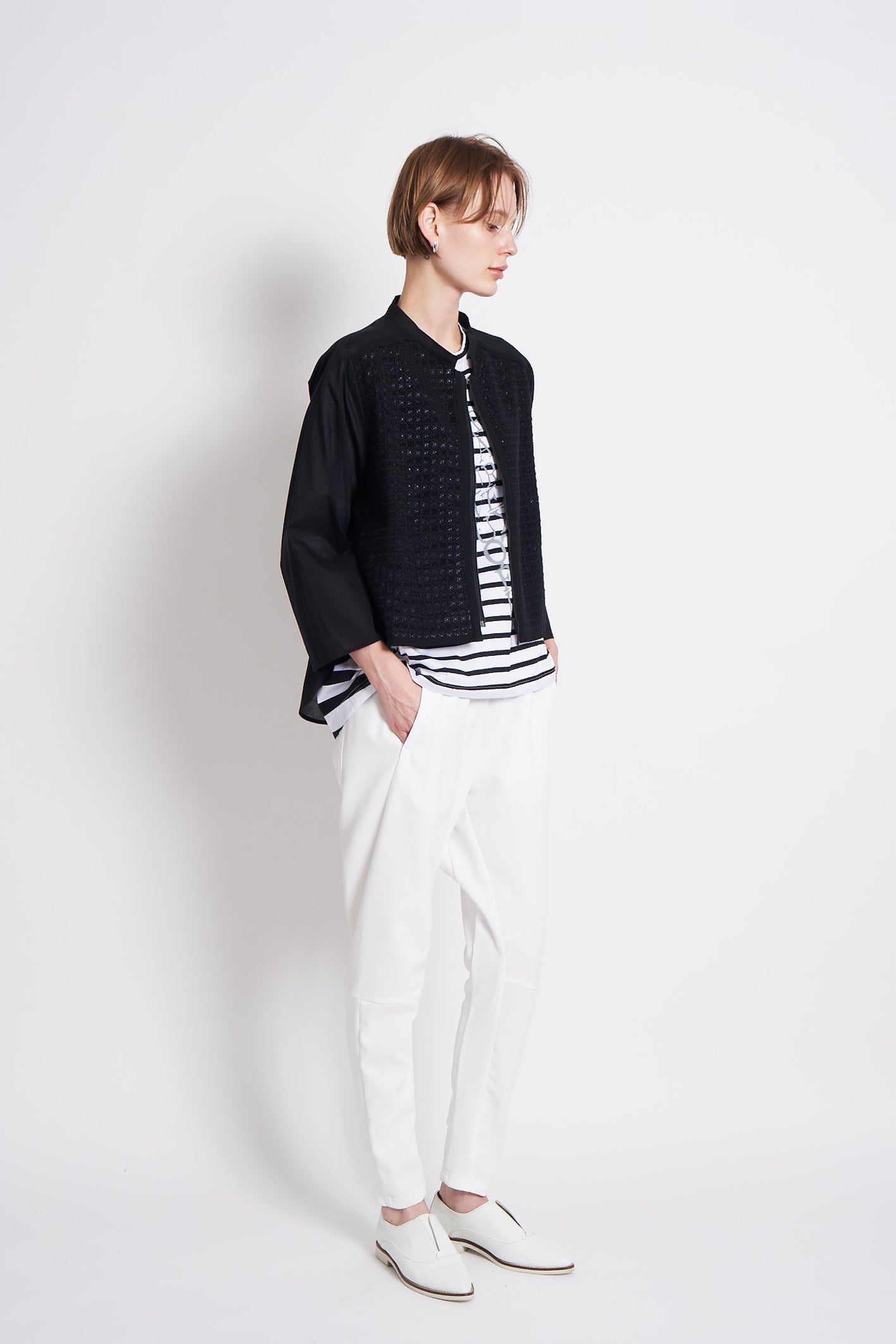 Sample SALE コットンラッセルレースジャケット