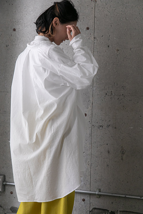 【Sample】 ダイヤモンドジャカードロングシャツ