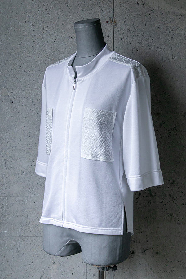【Sample】 ロータスキング×ダイヤモンドジャカード半袖ブルゾン