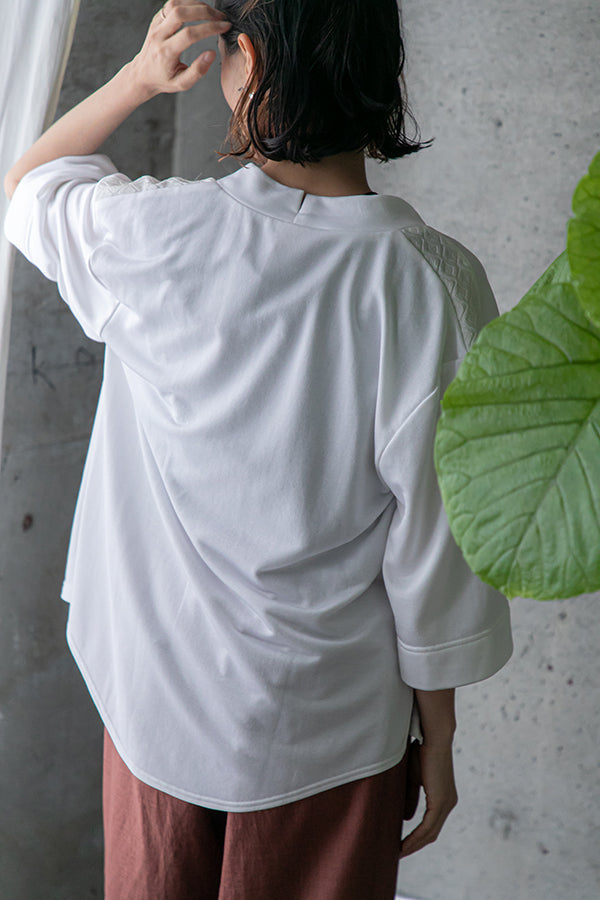 【Sample】 ロータスキング×ダイヤモンドジャカード半袖ブルゾン