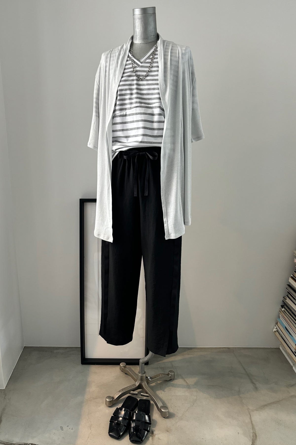 シルケット天竺ボーダーTシャツ