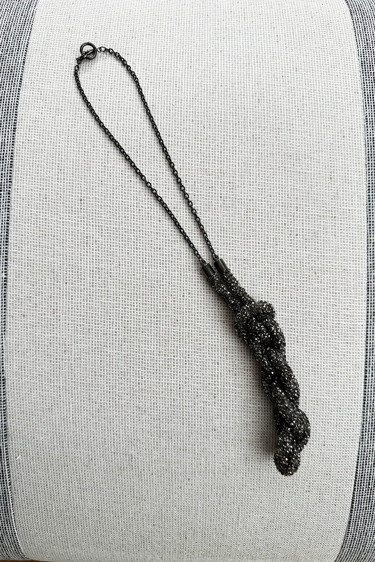 Sample SALE ダイヤカットパーツねじりネックレス