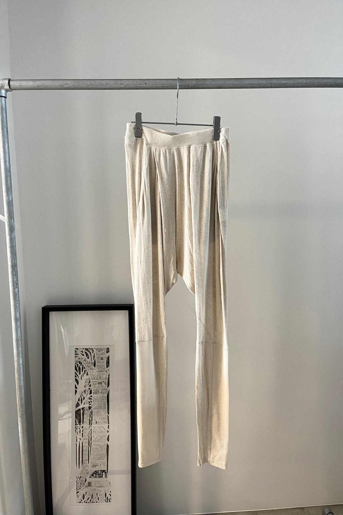 Staff used 麻混サルエルパンツ