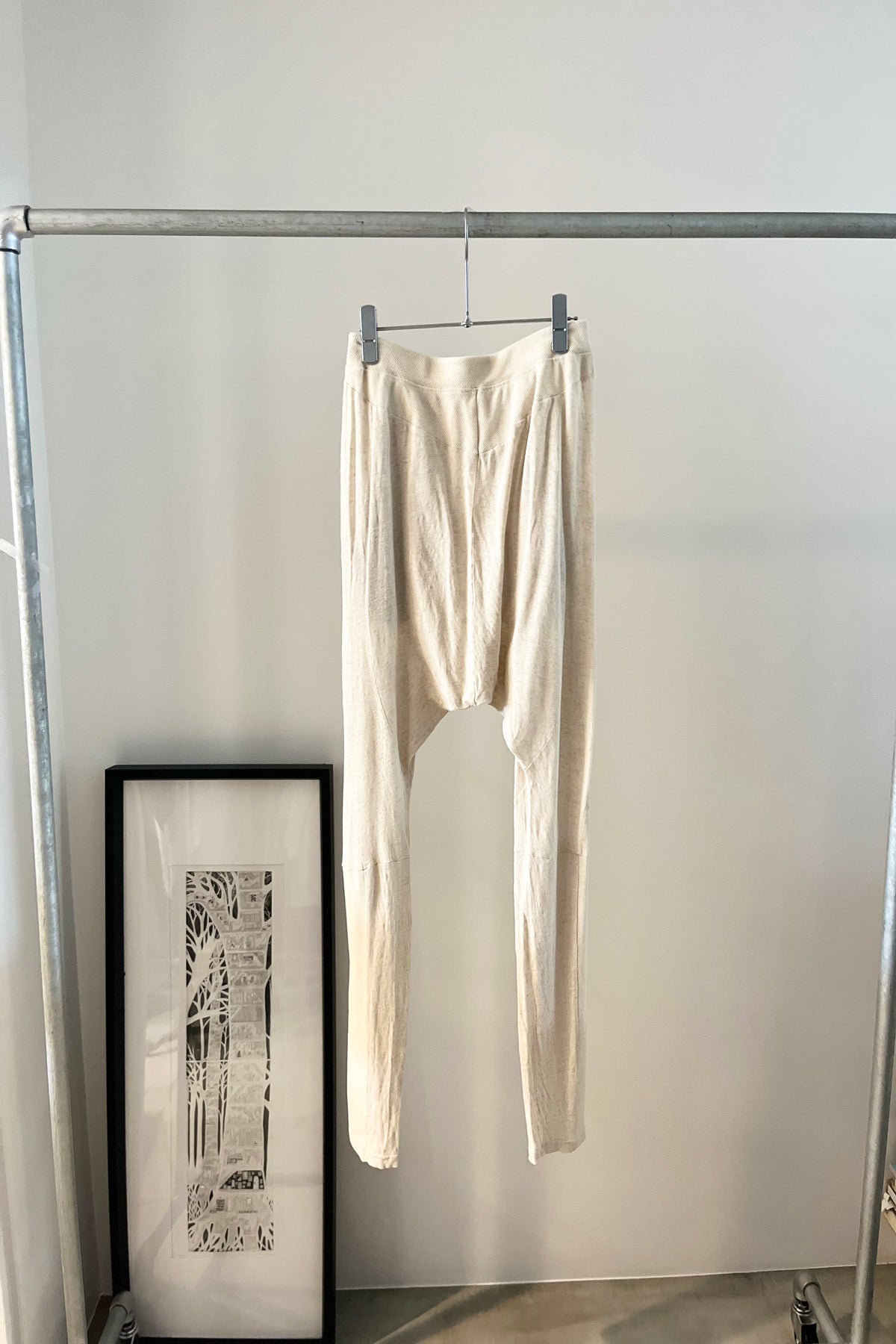 Staff used 麻混サルエルパンツ