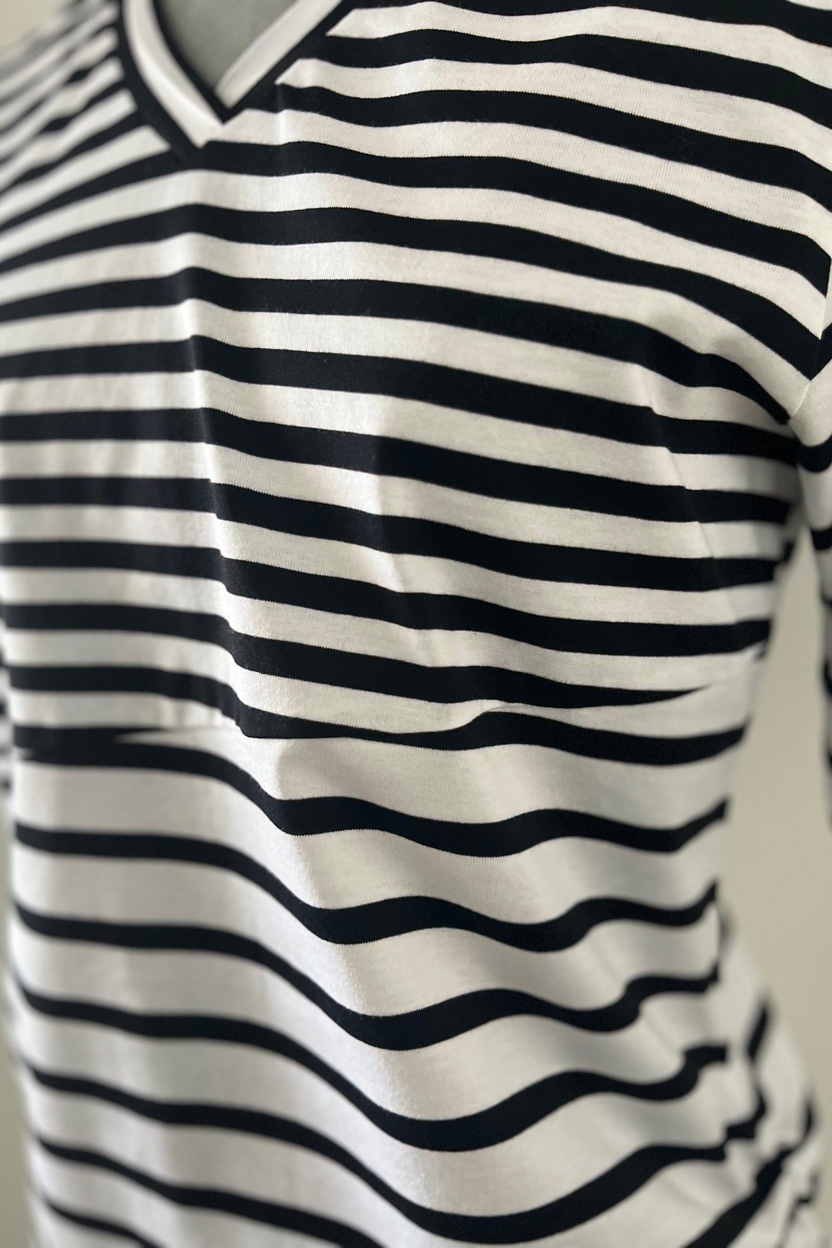 シルケット天竺ボーダーTシャツ