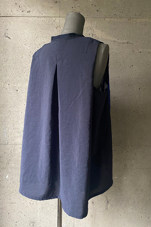メッシュジャカードブラウス
