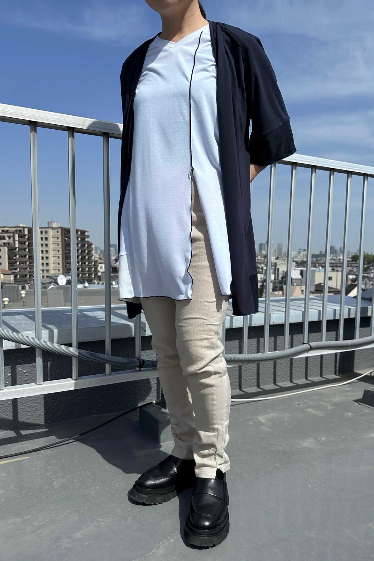 ストレッチヘリンボンパンツ