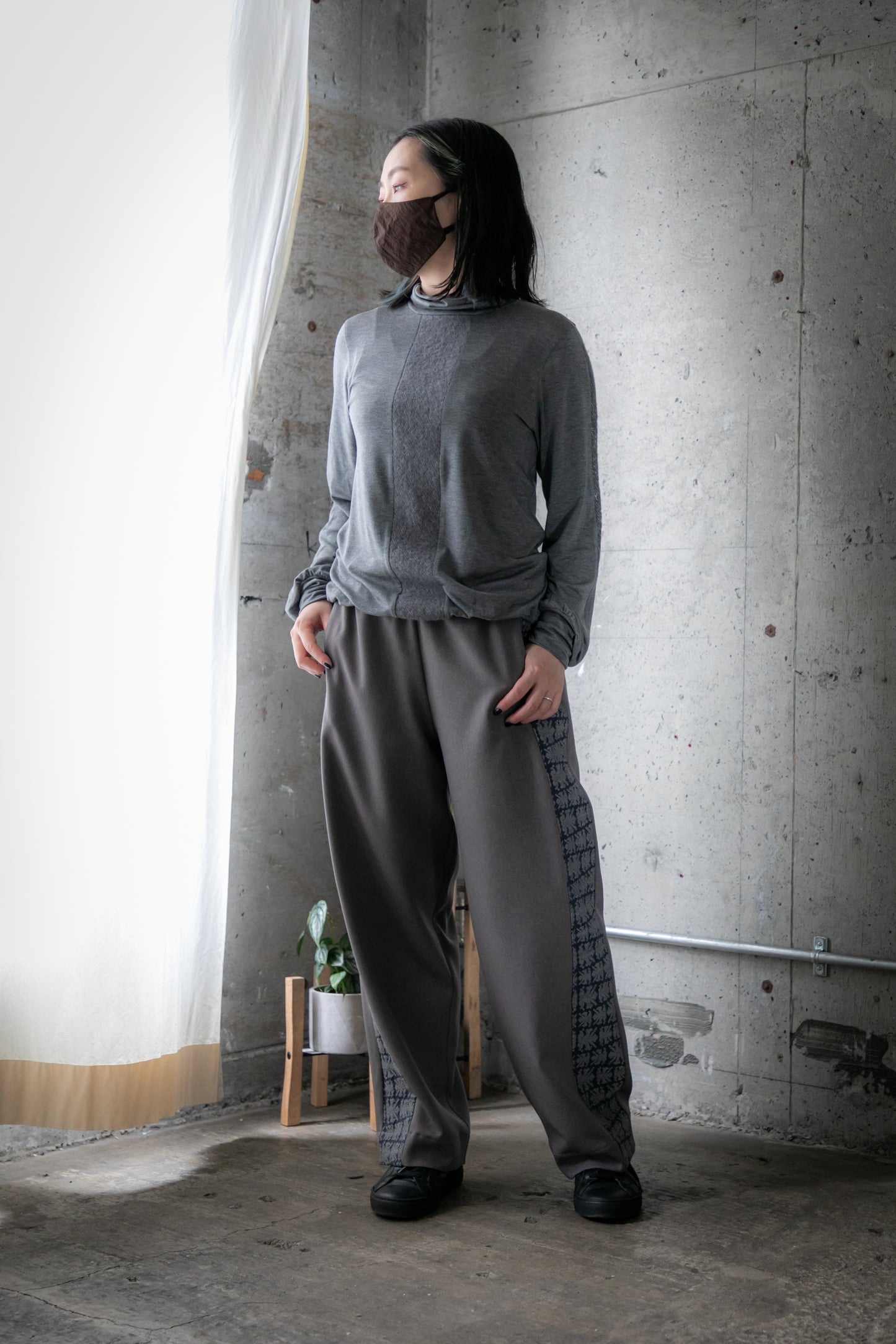 裏起毛プルオーバー
