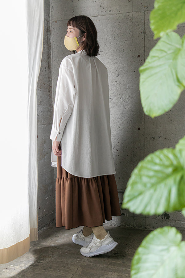 ダイヤモンドジャカードロングシャツ