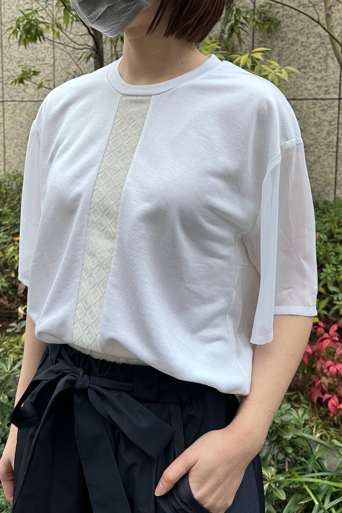ロータスキング×ダイヤモンドジャカードブラウス